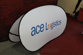 Ace Logistics 200x100cm ovaalne bänner